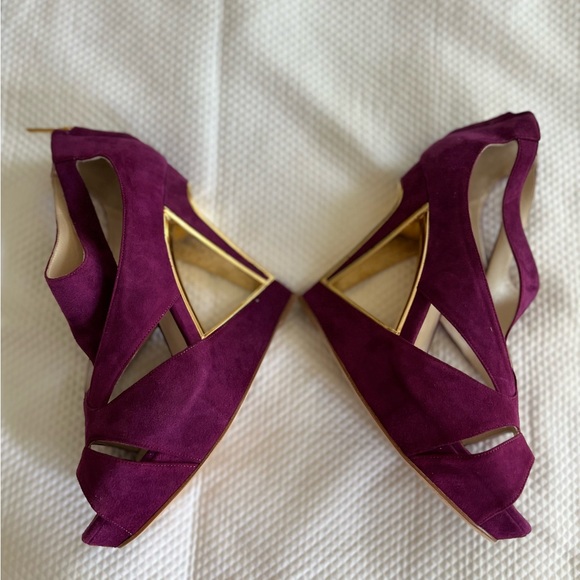 Christian Dior Suede Purple Sandals Size: EU 39 - Picture 9 of 10